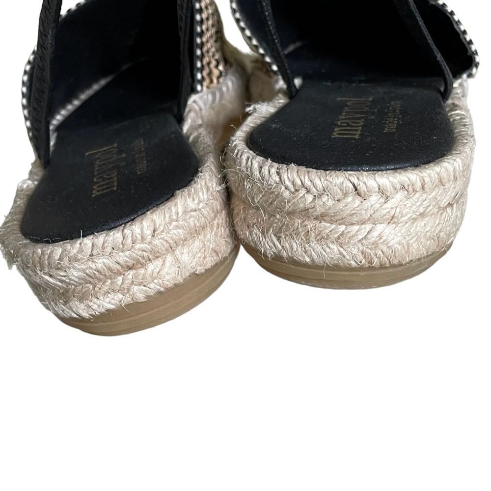 MAYPOL Woven Sling Back Espadrilles Sandals
Black Tan 40 - Picture 7 of 14